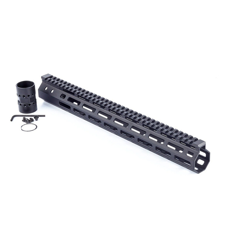 HANDGUARD, AR-15, M-LOK, 15", BLACK ANODIZE