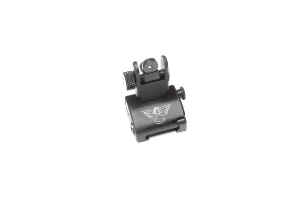 REAR SIGHT, QUICK DEPLOY, AR PLATFORM,  RAIL MOUNT