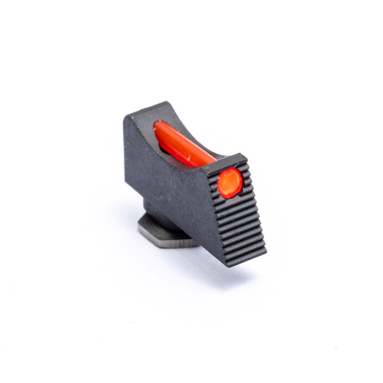 FRONT SIGHT, GLOCK, RED FIBER OPTIC, .245", VICKERS ELITE