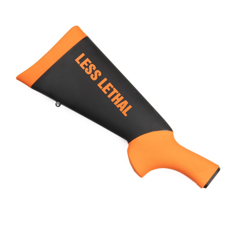 BUTTSTOCK, 870, LESS LETHAL, ORANGE RUBBER OVERMOLD, STANDARD, HOGUE