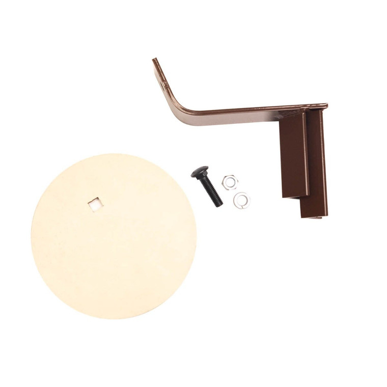 TARGET PLATE, 8", ROUND PLATE, WITH MOUNTING BRACKET AND BOLTS