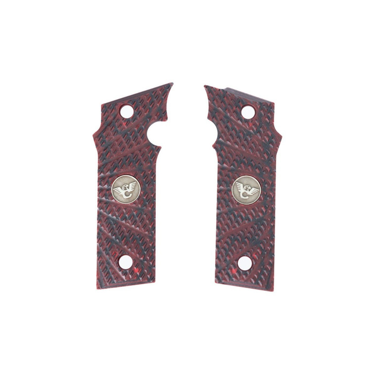 GRIPS, EDC X9 2.0, AGGRESSIVE STARBURST, G10, BLACK CHERRY