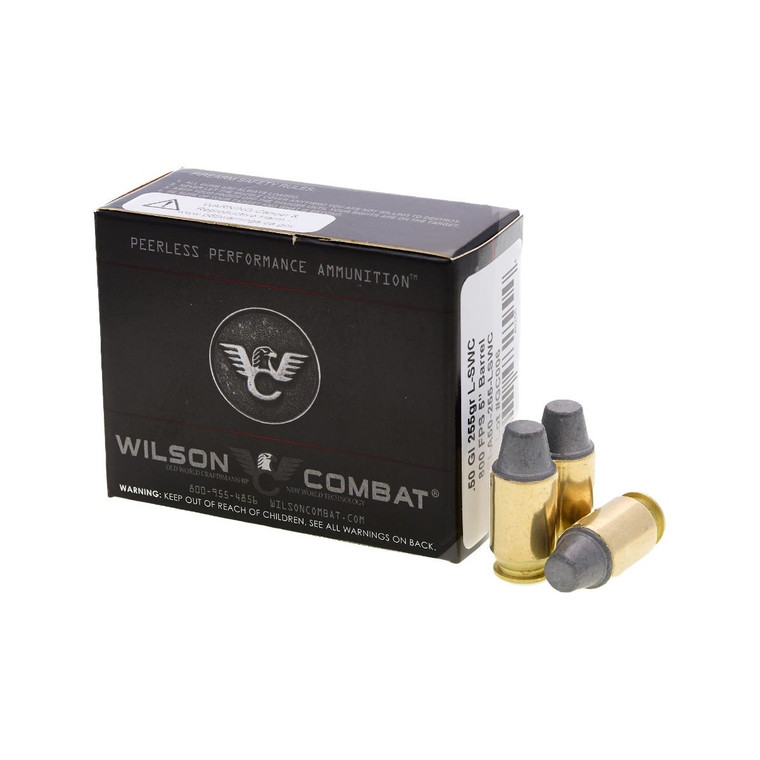.50 GI™ AMMUNITION, 255 GR., L-SWC, 20/BOX