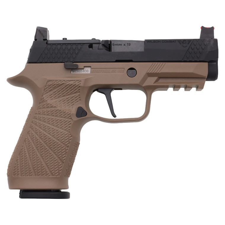 SIG/Wilson Combat P320 Carry, 9mm, Action Tune, Optics Ready, RMR / SRO, Tan Module