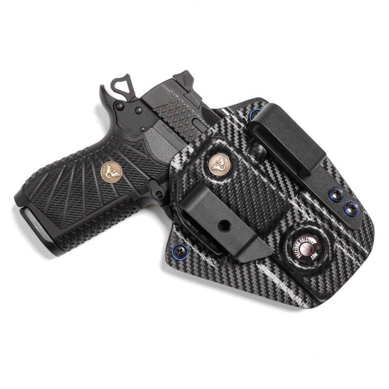 HOLSTER, EDC X9/SFX9 4", PRECISION ULTRA APPENDIX, RIGHT HAND, 1.5" BELT, CARBON FIBER