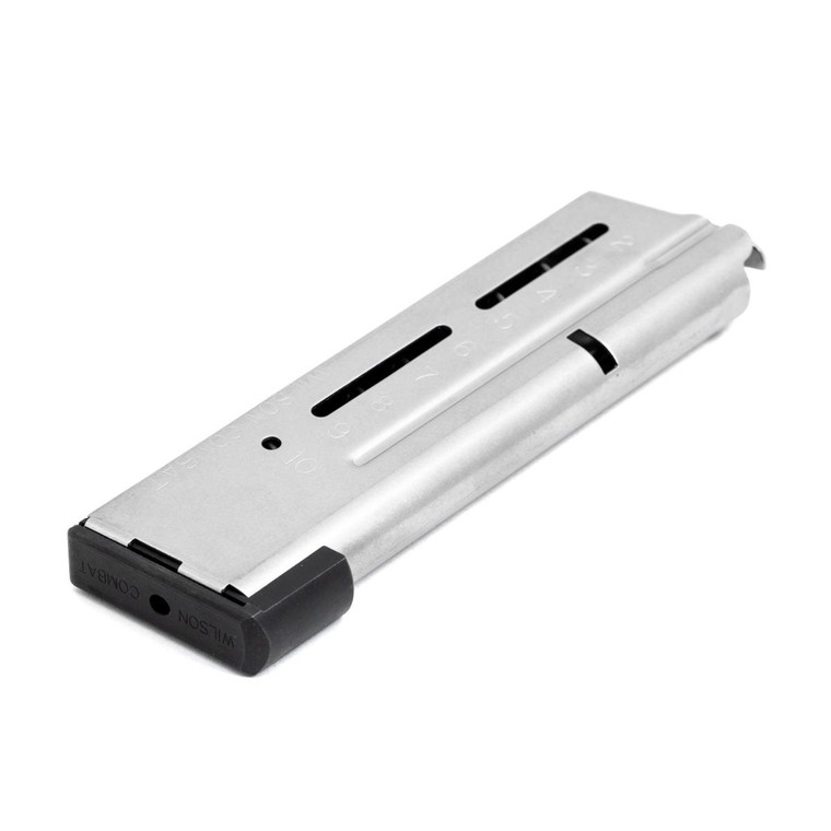 MAGAZINE, 1911, ELITE TACTICAL, 9MM, COMPACT, 10 ROUND, LO-PROFILE STEEL BASE PAD