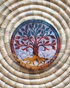 Colorful Soapstone Tree Incense Holder - Tree of Life Colorful Soapstone Tree Incense Holder - Tree of Life
