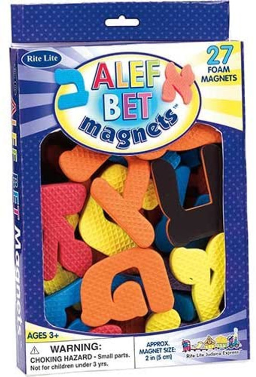 Alef Bet Foam Magnets