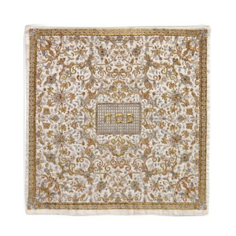 Emanuel fully embroidered Matzah Cover