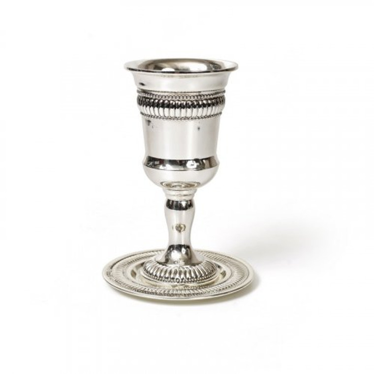 Silver plated Kiddush cup on stem - Regency design