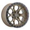 Weld Off-Road W106 20X10 Ledge 6X139.7 ET-18 BS4.75 Satin Bronze / Black Ring 106.1 - W10600084475