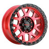 Weld Off-Road W133 17X9 Cinch 6X135 6X139.7 ET-12 BS4.50 Candy Red / Satin Black Ring 106.1 - W13379098450