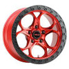 Weld Off-Road W134 17X9 Ledge 5X127 ET-12 BS4.50 Candy Red / Gloss Black Ring 71.5 - W13479075450