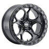 Weld Off-Road W901 17X10 Ledge Beadlock5 5X127 ET-25 BS4.50 Satin Black / Black Ring 71.5 - W90170075450