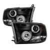 SPYDER Spyder Dodge Ram 1500 09-14 Projector Headlights Halogen- CCFL Halo LED - Blk PRO-YD-DR09-CCFL-BK - 5030320