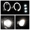 SPYDER Spyder Ford F250 Super Duty 99-04 Projector Version 2 LED Halo LED Blk Smke PRO-YD-FF25099-1P-G2-BSM - 5078452