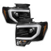 SPYDER Spyder Ford F150 13-14 Projector Fctry Xenon Model- Light Bar DRL Blk PRO-YD-FF15013-LBDRL-HID-BK - 5077646