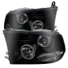 SPYDER Spyder Dodge Ram 1500 09-14 Projector Headlights Halogen- LED Halo LED - Blk Smke PRO-YD-DR09-HL-BSM - 5078407