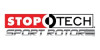 Stoptech StopTech 15 Audi S3 / 15 VW Golf R Front BBK w/ Black ST-40 Caliper Zinc Drilled 355X32 2pc Rotor - 83.896.4700.54