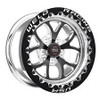 Weld S76 17X11 / 5X115 BP / 6.2in BP Black Wheel (High Pad) - Black Single Beadlock MT - 76HB7110W62F