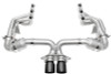 Soul Performance SOUL 2022 Porsche 992 GT3 Catted Exhaust System - 4in Straight Cut Satin Black Tips - POR.992GT3.RES.SWT4B 