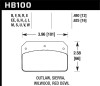 Hawk Performance Hawk Wilwood DL/Outlaw/Sierra 12mm HPS 5.0 Street Brake Pads - HB100B.480 