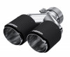  MBRP 3in ID / Dual 4in OD Out Staggered L 9.87in / R 9.37in Dual Wall Carbon Fiber Univ Exhaust Tip - T5182CF 
