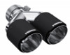  MBRP 3in ID / Dual 4in OD Out Staggered L 9.37in / R 9.87in Dual Wall Carbon Fiber Univ Exhaust Tip - T5183CF 