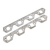  Stainless Works SBF Wide Rectangular Port Header Adapter 304SS Exhaust Flanges 1-7/8in-2in Primaries - HFSBFBTADAPT 