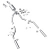 Magnaflow MagnaFlow 11 Ford F-150 3.7L/5.0L/6.2L SS Catback Exhaust Dual Split Rear Exit w/ 3.5in SS Tips - 15460 
