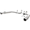 Magnaflow MagnaFlow Axle Back, SS, 2.5in, Competition, Dual Split Polish 4.5in Tip 2015 Ford Mustang Ecoboost - 19179 