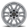ICON Vector 6 17x8.5 6x5.5 25mm Offset 5.75in BS 95.1mm Bore Titanium Wheel - 2417859057TT Photo - Close Up