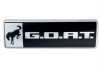 Ford Racing Bronco/Bronco Sport G.O.A.T. Badge - Black/Chrome - M-1447-GOAT Photo - Unmounted