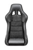 Sparco Seat QRT Performance Leather/Alcantara Black Must Use Side Mount 600QRT - 008012RPNR