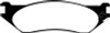 EBC EBC 98-02 Dodge B150 B1500 Cargo 1500 Van 1/2 Ton Greenstuff Front Brake Pads - DP61267 EBC EBC 98-02 Dodge B150 B1500 Cargo 1500 Van 1/2 Ton Greenstuff Front Brake Pads - DP61267