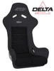 PRP Seats PRP Delta Composite Seat- Black PRP Silver Outline/Delta Silver- Black Stitching - A37F-201