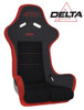 PRP Seats PRP Delta Composite Seat- Black/Red PRP Red Outline/Delta Red- Red Stitching/201-263-201-237 - A37F-237