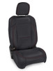 PRP Seats PRP 2018 Jeep Wrangler JL/2 door/Rubicon Front Seat Covers Pair - Black with Red Stitching - B038-01
