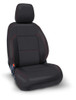PRP Seats PRP 2016 Toyota Tacoma Front Seat Covers with Elecltric Seat Adj Pair - Black with Red Stitching - B057-01