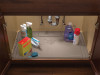 WeatherTech Universal Universal Universal Vanity Sink Mat - Tan - USM02BXTN Photo - Mounted