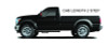 N-Fab Nerf Step 88-96 Chevy-GMC 1500/2500 Ext Cab 2 Door - Tex Black - Cab Length - 3in - C8873XC-TX