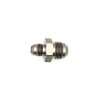 DeatschWerks 8AN Male Flare to 6AN Male Flare Reducer Straight - Anodized Matte Black - 6-02-0203-B