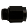 DeatschWerks 6AN ORB Male to M12 X 1.5 Metric Female Incl O-Ring - Anodized Matte Black - 6-02-0601-B