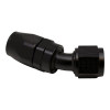 DeatschWerks 10AN Female Flare Swivel 30-Degreehose End CPE - Anodized Matte Black - 6-02-0824-B