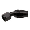 DeatschWerks 10AN Female Swivel 45-Degree Hose End PTFE Incl Olive Insert - Anodized Matte Black - 6-02-0859-B