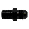 DeatschWerks 6AN Male Flare to 1/4in Male NPT Adapter - Anodized Matte Black - 6-02-0901-B