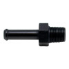 DeatschWerks 1/8in NPT Male Thread 1/4in Hose Barb - Anodized Matte Black - 6-02-0915-B