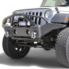  DV8 Offroad 07-18 Jeep Wrangler JK/JL FS-1 Full Length Steel Front Bumper - FBSHTB-01 