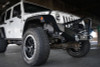  DV8 Offroad 07-18 Jeep Wrangler JK/JL FS-12 Mid Length Steel Front Bumper w/ Fog Lights - FBSHTB-12 