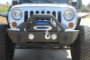  DV8 Offroad 07-18 Jeep Wrangler JK/JL FS-13 Steel Stubby Front Bumper w/ Fog Lights - FBSHTB-13 